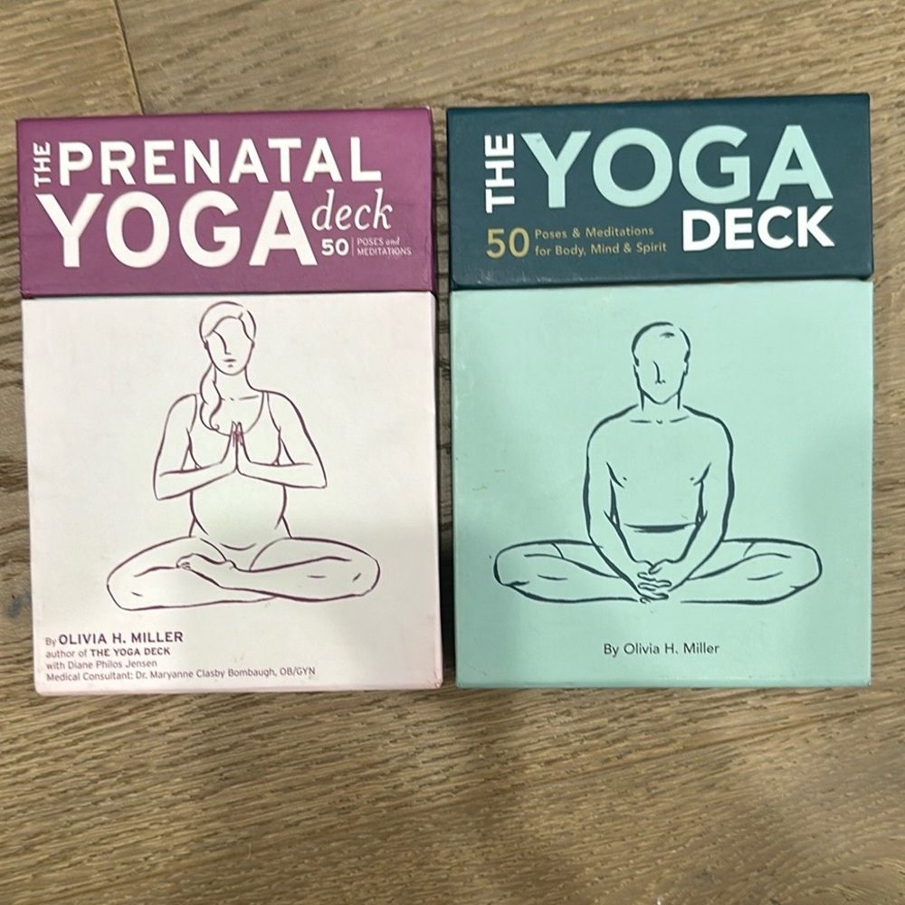 Olivia Miller Yoga Deck Set - Purple and Green